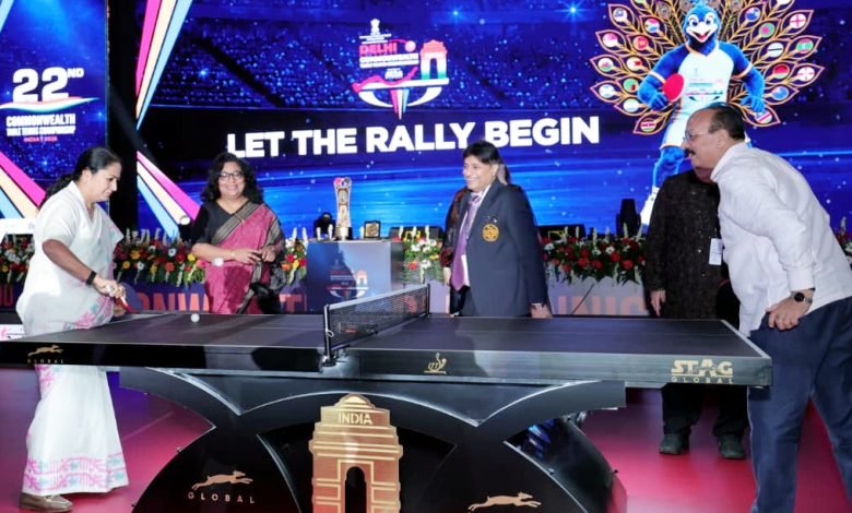 22वीं कॉमनवेल्थ टेबल टेनिस चैंपियनशिप 2026 का दिल्ली में भव्य आगाज, मुख्यमंत्री रेखा गुप्ता ने किया उद्घाटन