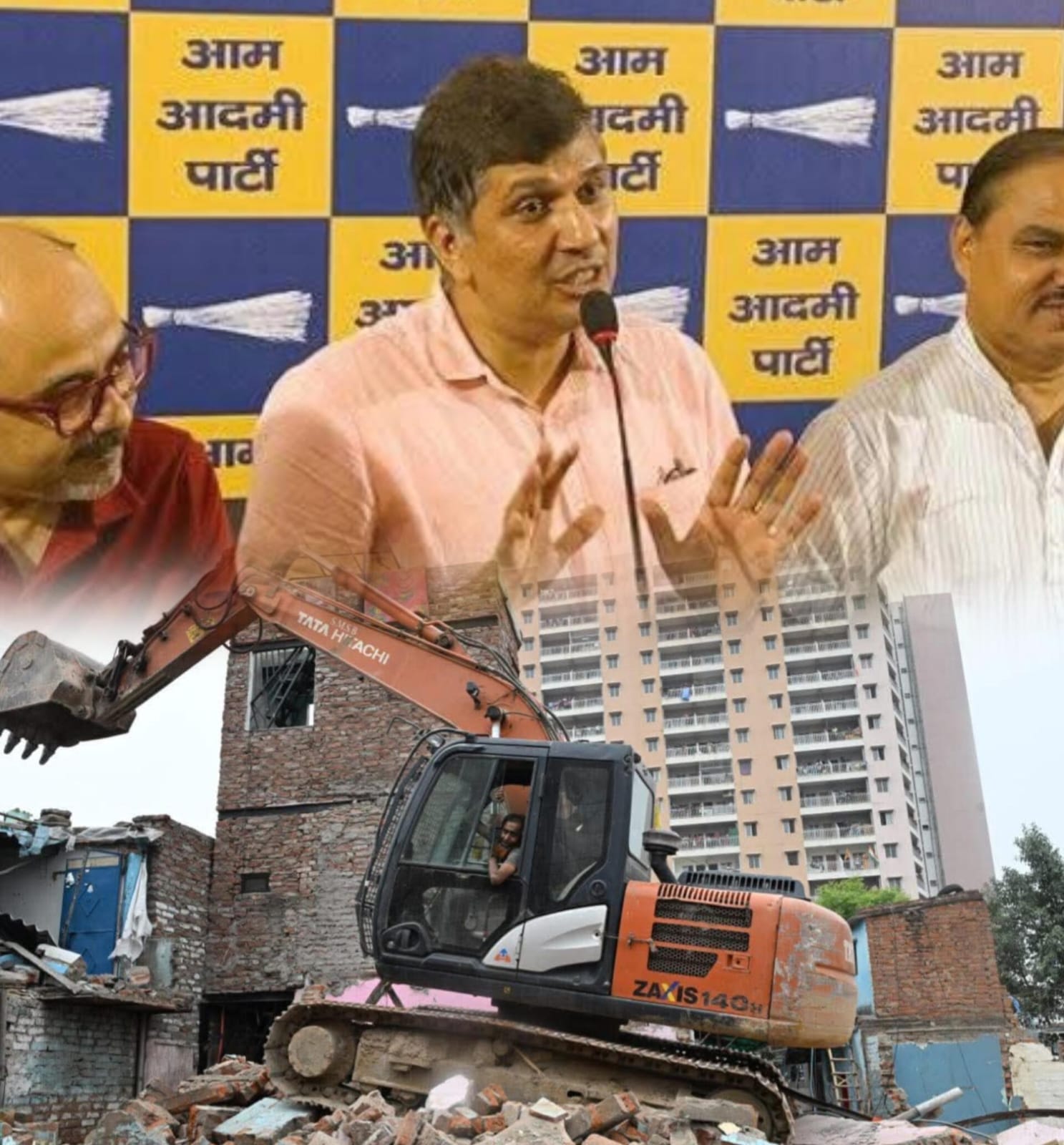 गरीबों की झुग्गियों पर बुलडोजर, AAP ने कहा- याद रखा जाएगा सब कुछ