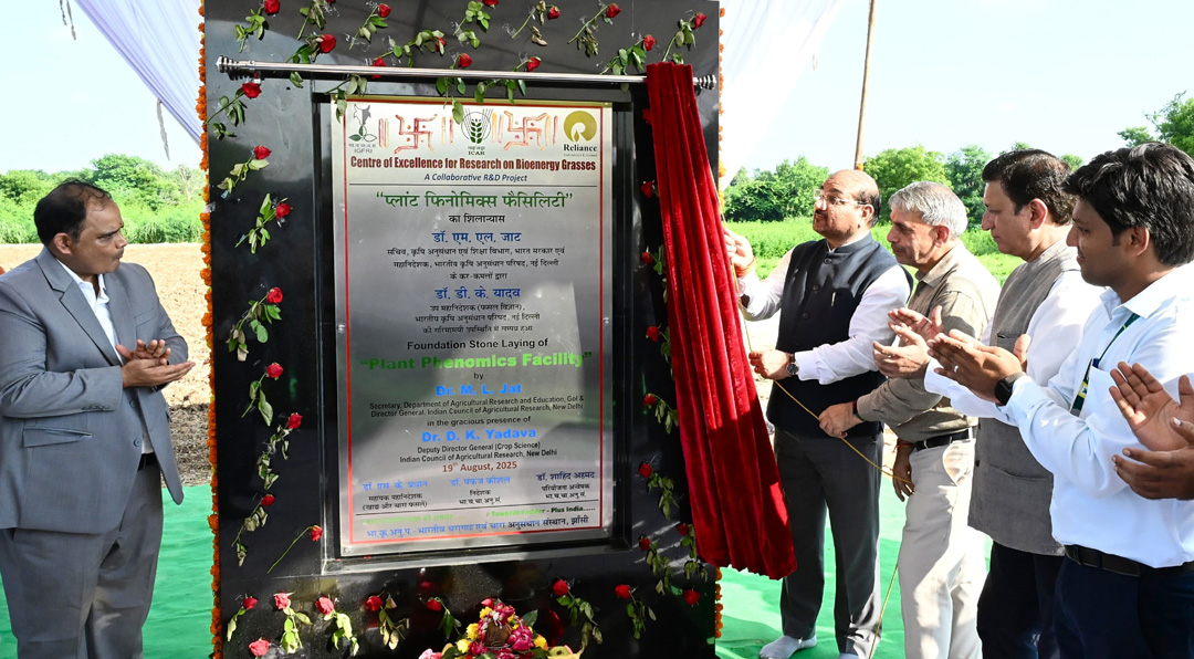 IGFRI झांसी में उच्चस्तरीय बैठक एवं नई  परियोजनाओं का शिलान्यास