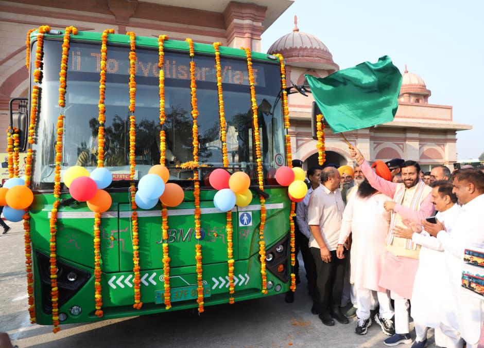 दीपावली से पहले हरियाणा की सौगात: कुरुक्षेत्र में Electric bus सेवा शुरू, दीपावली तक free सफर