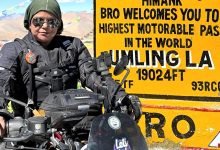 भोपाल की महिला राइडर पूजा सिंह ने पूरी की लेह की चुनौतीपूर्ण बाइक यात्रा